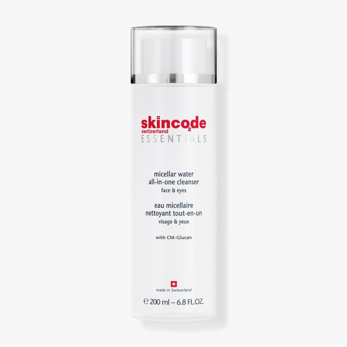 Sữa rửa mặt tẩy trang dạng nước Skincode Essentials Micellar Water All In One Cleanser 200ml - MS 1025