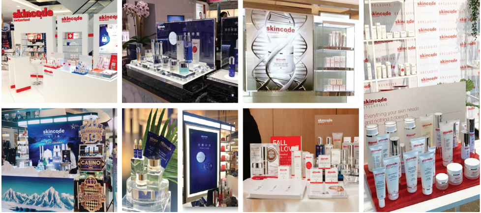 Các Stores Skincode ở nhiều quốc gia trên thế giới. 